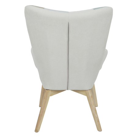 Fauteuil Helsinki Patchwork Bleu Home Deco Factory