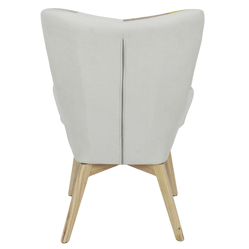 Fauteuil Heliskini Patchwork Jaune Home Deco Factory