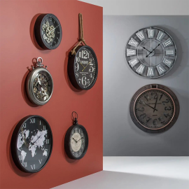 Horloge mécanisme "Luxe" D37cm métal Atmosphera 2