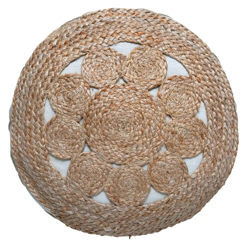 Coussin de sol en jute ajouré Atmopshera