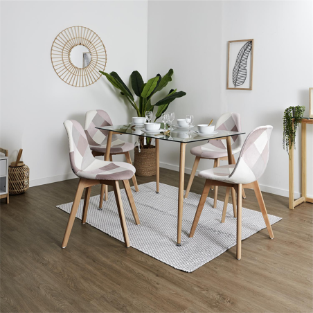 Chaise Patchwork Rose Home Deco Factory