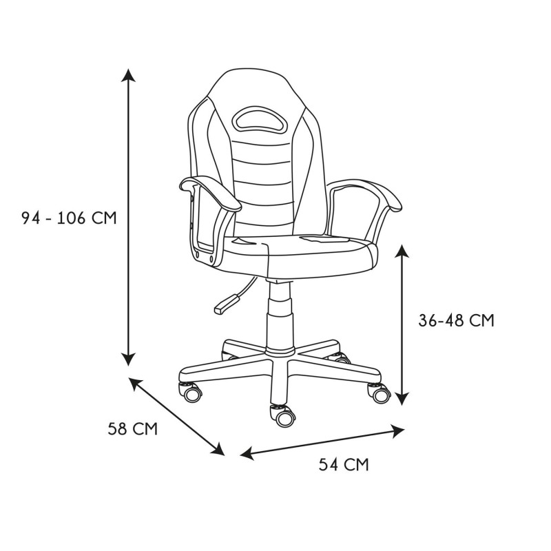 Chaise Gamer Racer Noire Home Deco Factory