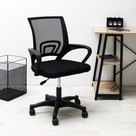 Fauteuil de bureau Noir Home Deco Factory 2