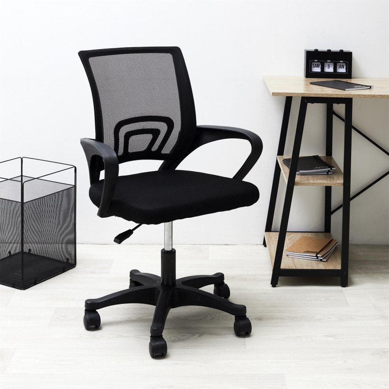 Fauteuil de bureau Noir Home Deco Factory