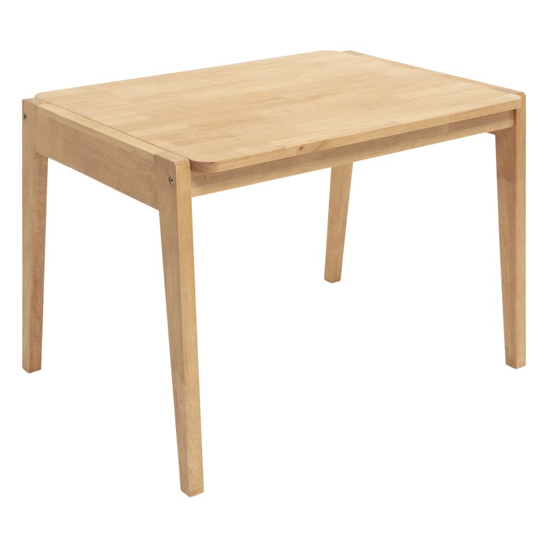 Table Hévéa Avec Chaise Hévéa Robin Marron