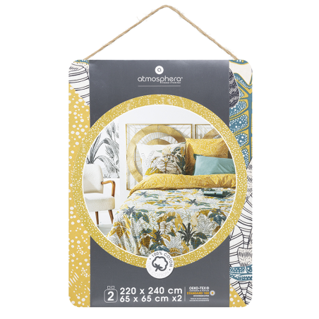 Parure De Lit Imprimée Celya 240x220 Atmosphera