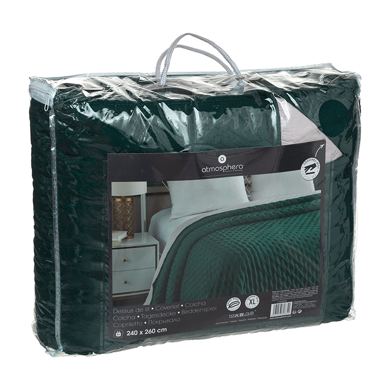 Dessus De Lit Bicolore 240x260 Atmosphera