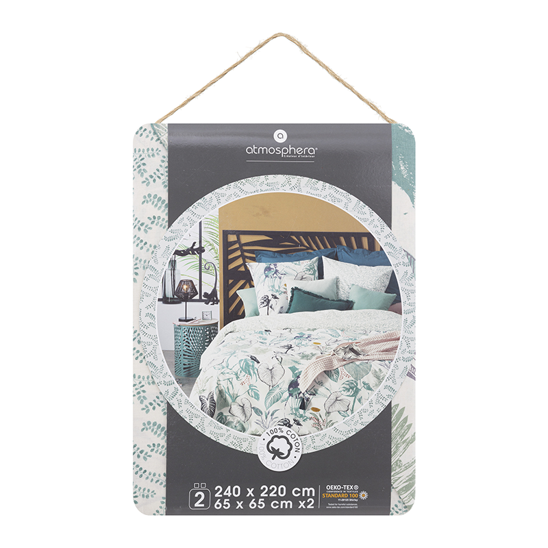 Parure De Lit Imprimée Monkey 240x220 Atmosphera