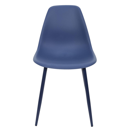 Lot De 6 Chaises Scandinaves Mila Bleu Home Deco Factory