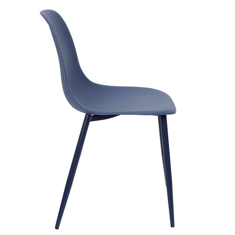Lot De 6 Chaises Scandinaves Mila Bleu Home Deco Factory