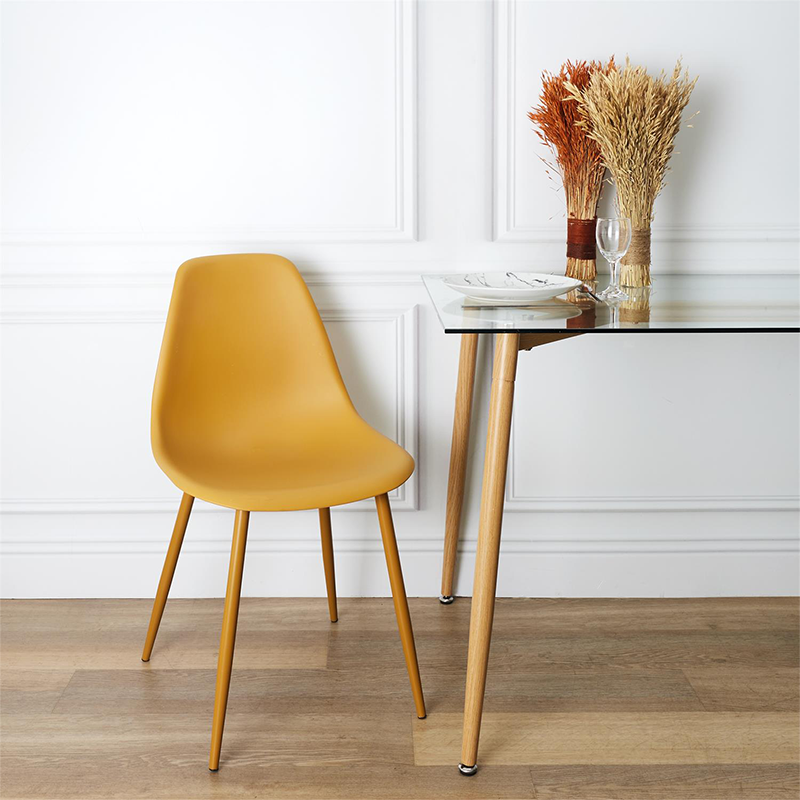 Lot De 6 Chaises Scandinaves Mila Jaune Home Deco Factory