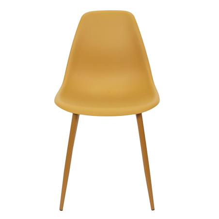 Lot De 6 Chaises Scandinaves Mila Jaune Home Deco Factory
