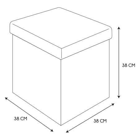 Coffre Pouf Pliable Terrazzo Rose Home Deco Factory