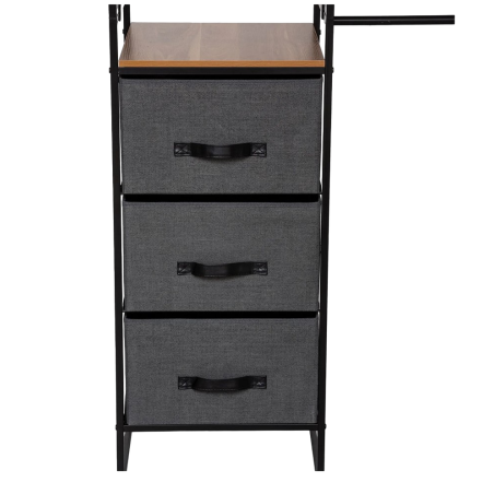 Penderie Modulable En Bois 6 pieces Noir Five