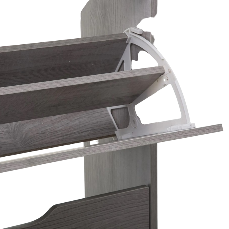 Meuble Range Chaussures 3 Tiroirs Gris Five