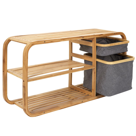 Banc De Rangement Bambou Home Deco Factory