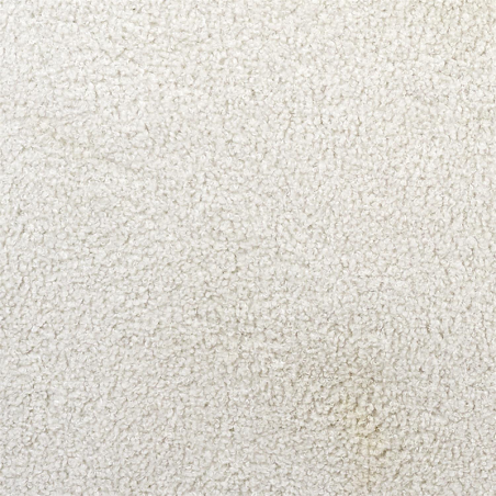 Fauteuil Bouclette Kiera Blanc Home Deco Factory