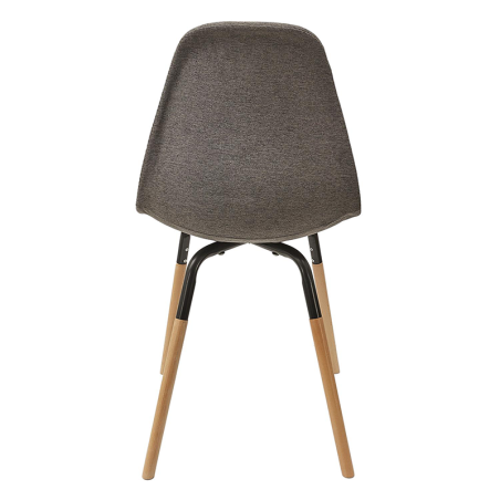 Lot De 2 Chaises Scandinave En Tissu Phenix Gris Foncé Home Deco Factory