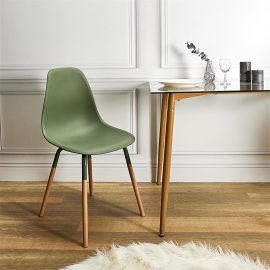 Chaise scandinave Phenix Vert Home Deco Factory 2