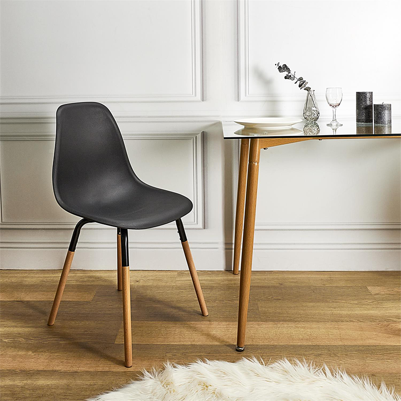 Lot De 2 Chaises Scandinave Phenix Noir Home Deco Factory