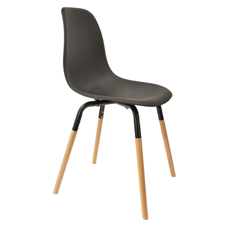 Lot De 2 Chaises Scandinave Phenix Noir Home Deco Factory