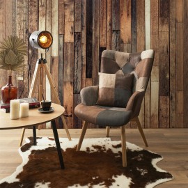 Fauteuil Helsinki Patchwork PU Home Deco Factory 2