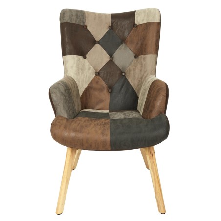 Fauteuil Helsinki Patchwork PU Home Deco Factory
