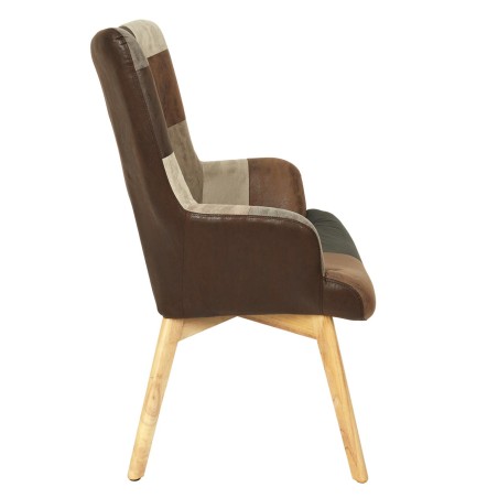 Fauteuil Helsinki Patchwork PU Home Deco Factory