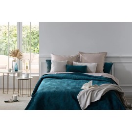 Dessus de lit Feuille Bleu 240x260 Atmosphera 2