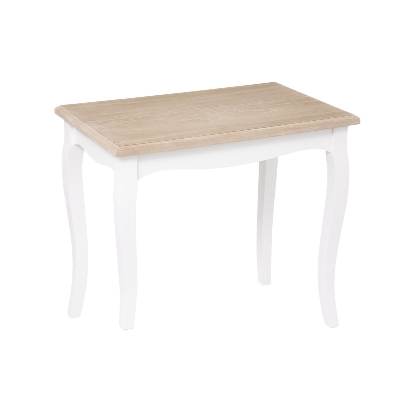 Lot de 2 tables café Chrysa Blanc Atmosphera