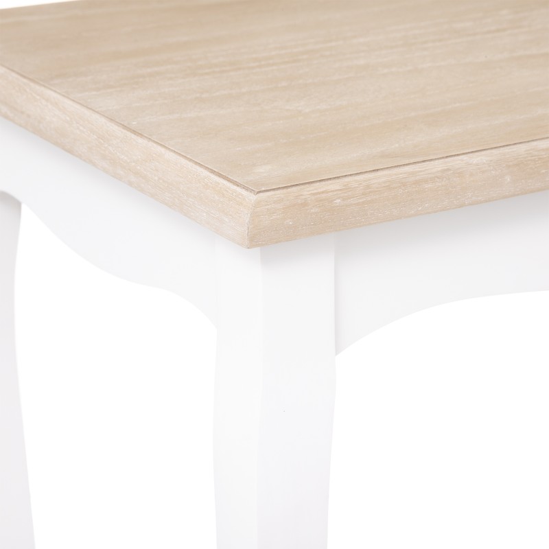 Lot de 2 tables café Chrysa Blanc Atmosphera