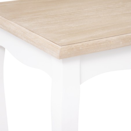 Lot de 2 tables café Chrysa Blanc Atmosphera