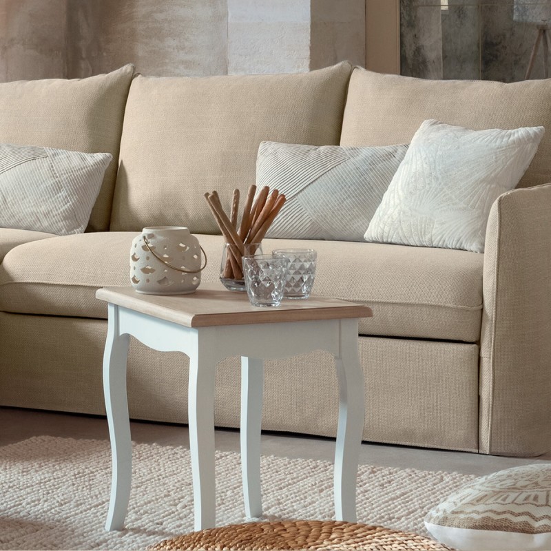 Lot de 2 tables café Chrysa Blanc Atmosphera