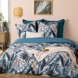 Parure de lit Nikau Bleu 260x240 Atmosphera 2