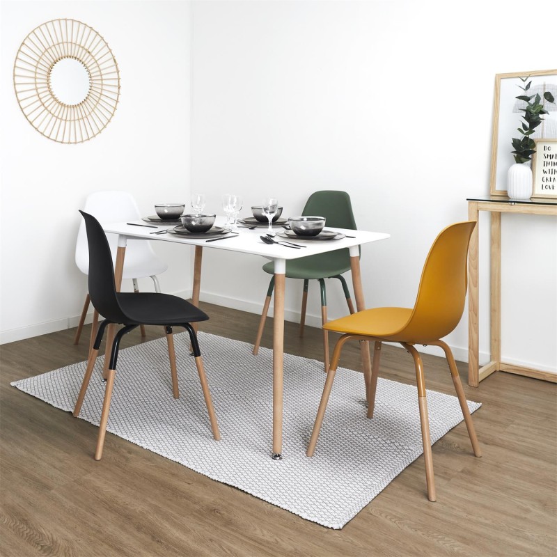 Lot de 2 Chaises Jaunes Phenix Home Deco Factory