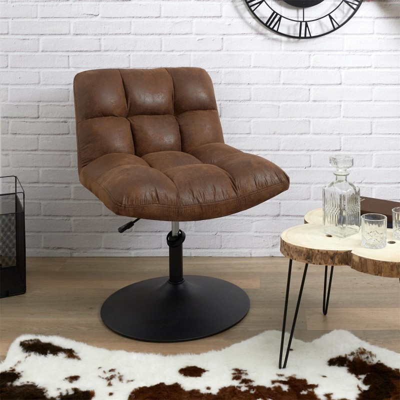 Fauteuil vintage Indus Marron Home Deco Factory