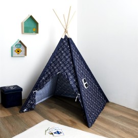 Tipi Enfant Monsieur Heureux Bleu 2
