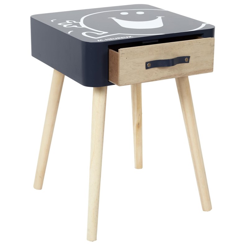 Table De Chevet Monsieur Heureux Bleu