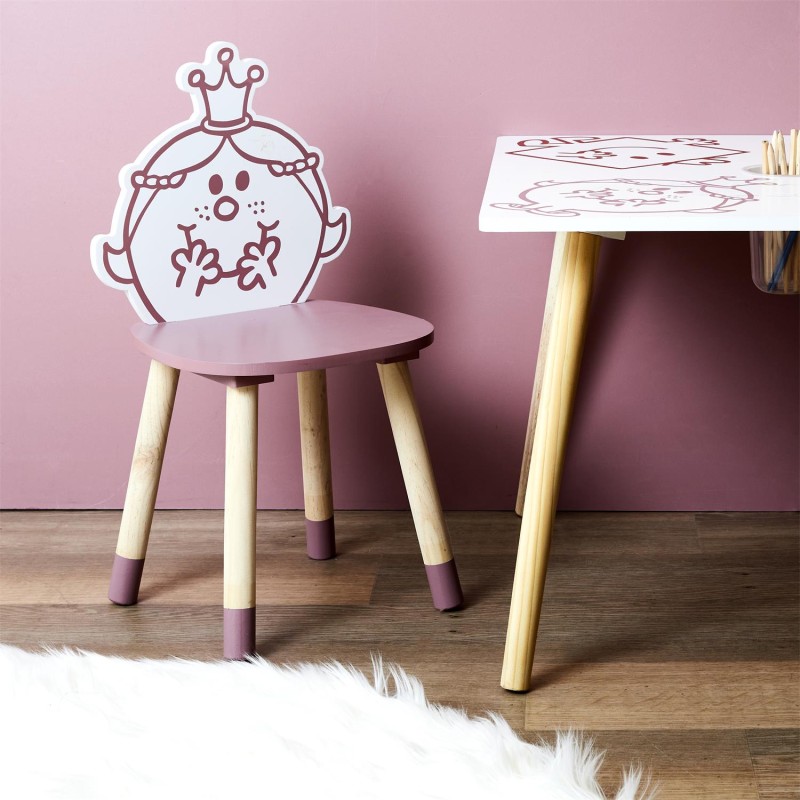 Chaise Enfant Madame Princesse Rose