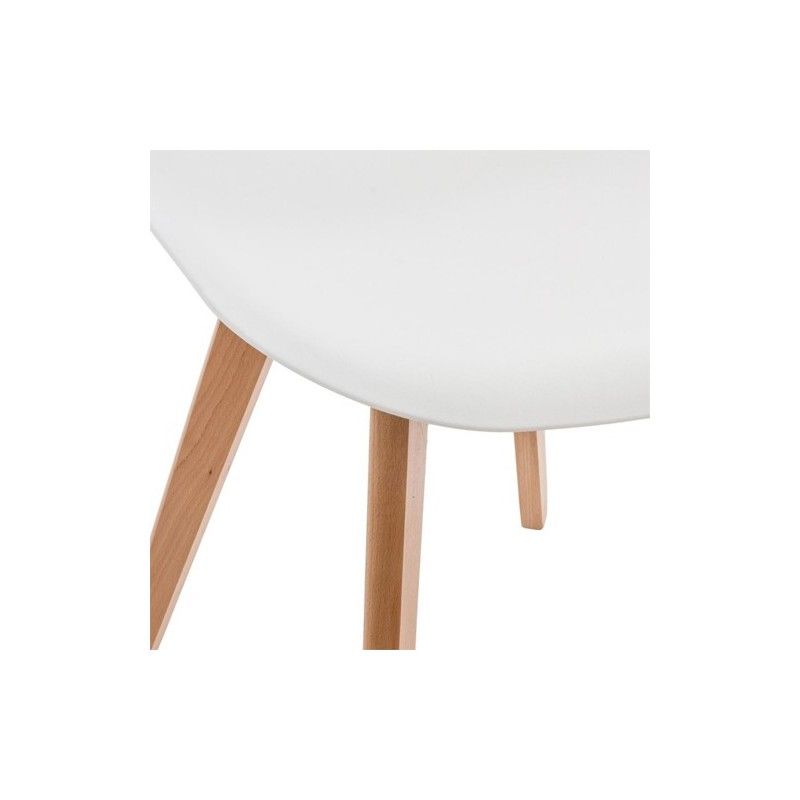 Chaise enfant en hêtre et polypropylène Rose