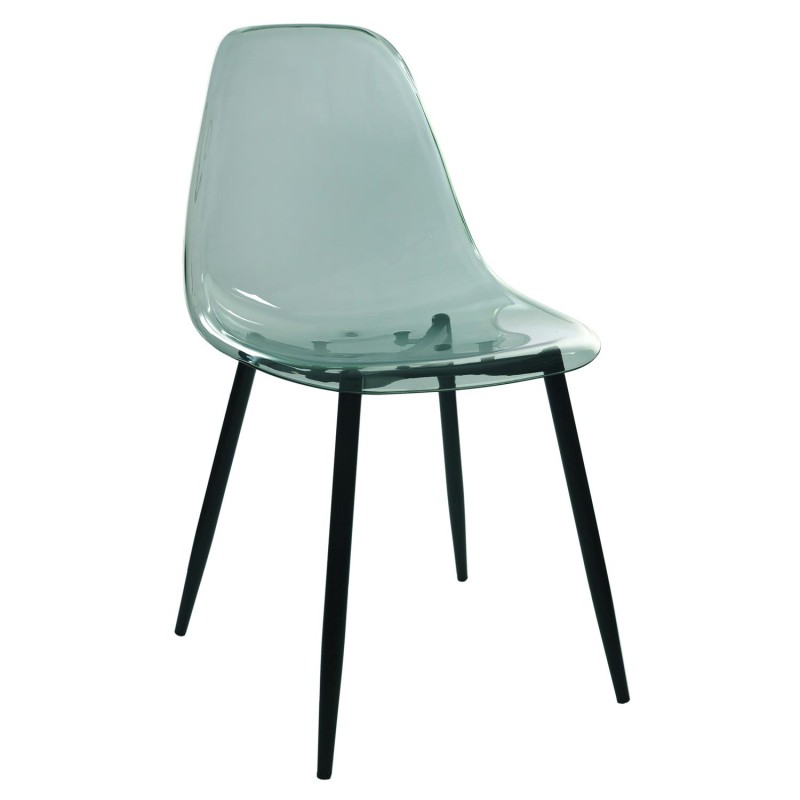 Lot De 4 Chaises Transparentes Vert Home Deco Factory