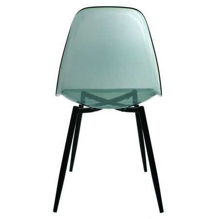 Lot De 4 Chaises Transparentes Vert Home Deco Factory