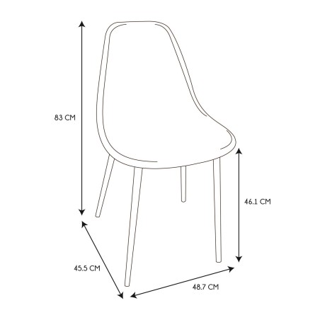 Lot De 4 Chaises Transparentes Vert Home Deco Factory