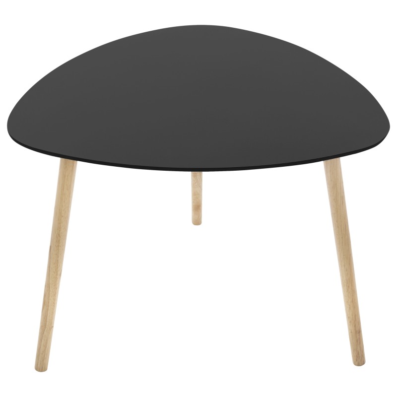Lot De 3 Tables De Café Mileo Noir Atmosphera