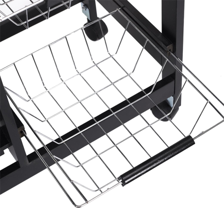 Desserte A Roulettes Bistrot Noir Home Deco Factory