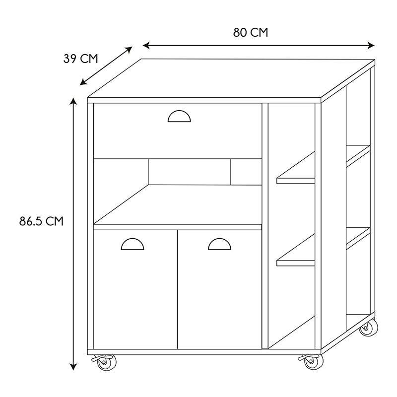Desserte Cuisine Chef Home Deco Factory