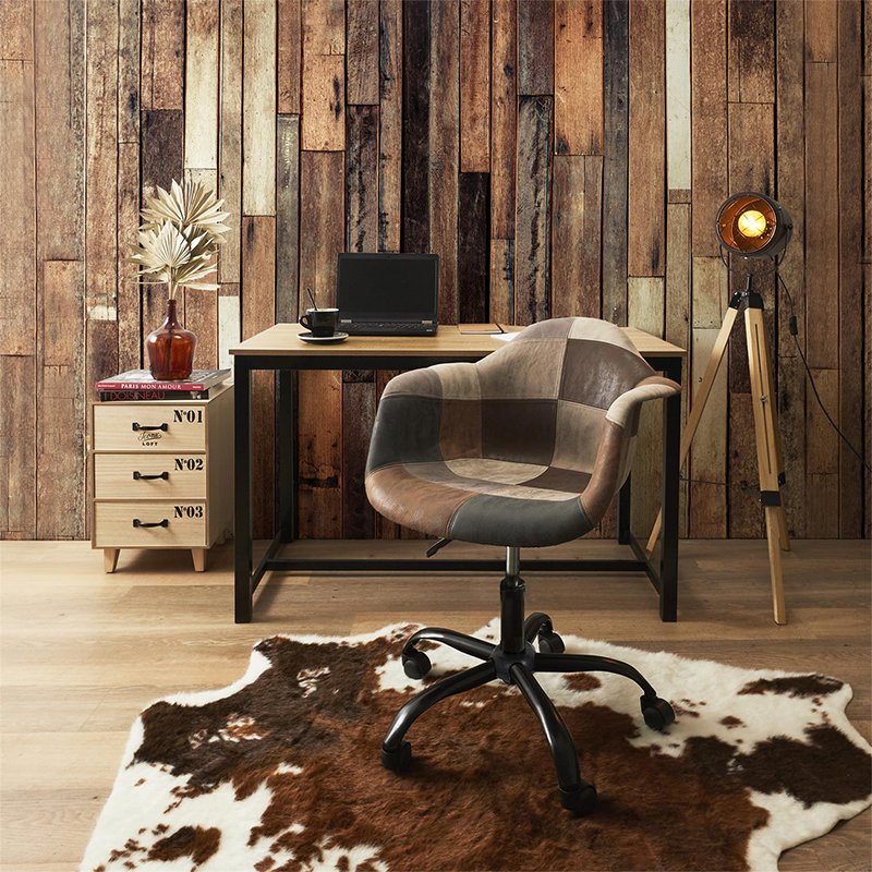 Fauteuil De Bureau Patchwork PU Home Deco Factory