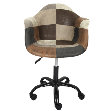 Fauteuil De Bureau Patchwork PU Home Deco Factory