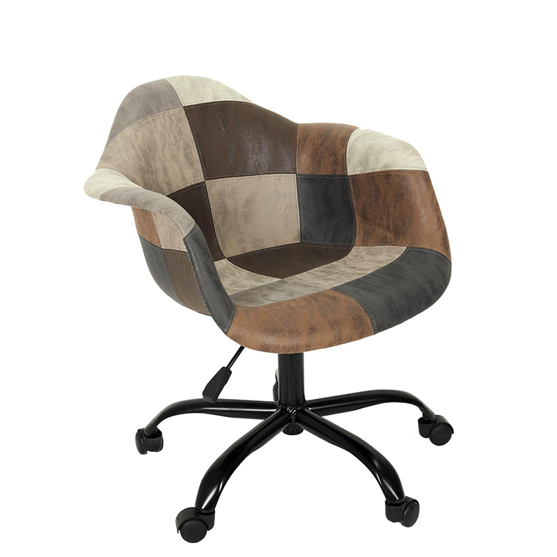 Fauteuil De Bureau Patchwork PU Home Deco Factory