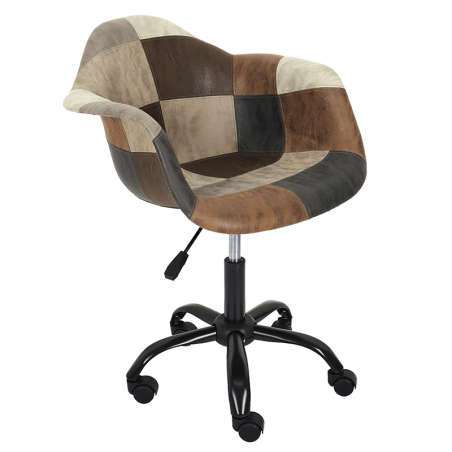 Fauteuil De Bureau Patchwork PU Home Deco Factory